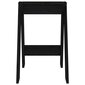 vidaXL taburetes, 2 gab., melnas, 40x40x60 cm, priedes masīvkoks cena un informācija | Virtuves un ēdamistabas krēsli | 220.lv