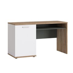 Desk TWENTY 130x50xH75cm, white/grey цена и информация | Компьютерные, письменные столы | 220.lv
