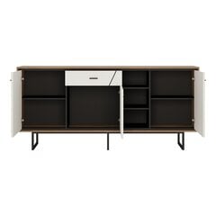 Cabinet BROLO 198x40xH91cm, black/white цена и информация | Комоды | 220.lv