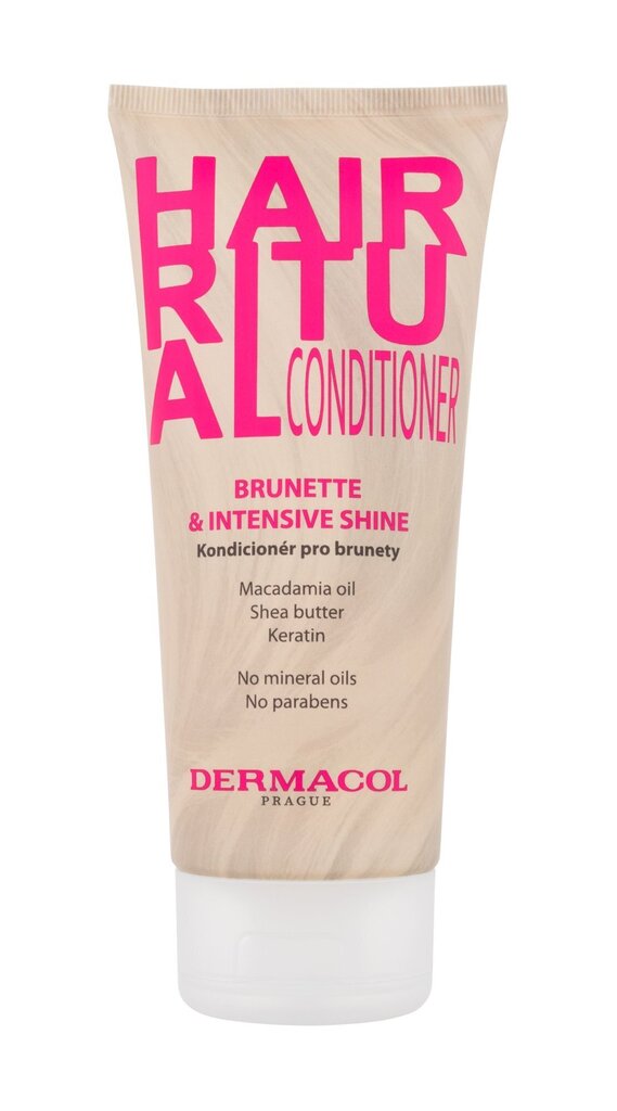 Matu kondicionieris Dermacol Hair Ritual Brunette & Intensive Shine, 200 ml цена и информация | Matu kondicionieri, balzāmi | 220.lv