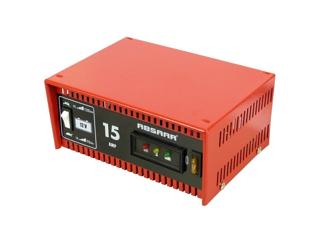 Akumulātora lādētājs ABSAAR 12V 15A цена и информация | Akumulatoru lādētāji | 220.lv