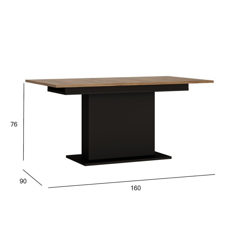 Table BROLO 160/200x90xH76cm cena un informācija | Virtuves galdi, ēdamgaldi | 220.lv