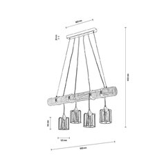 Piekaramā lampa Keyla cena un informācija | Piekaramās lampas | 220.lv