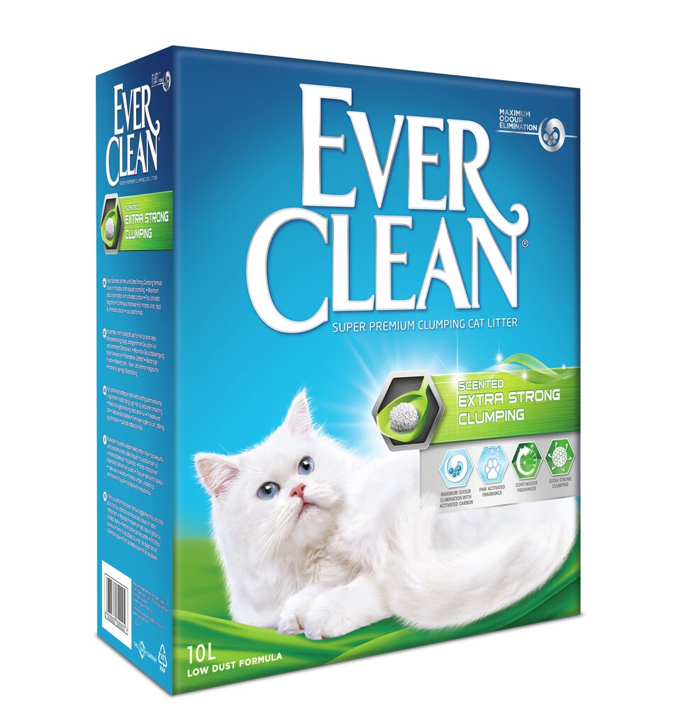 Kaķu pakaiši EverClean Extra Strong Clumping Scented, 10 L цена и информация | Smiltis un pakaiši | 220.lv
