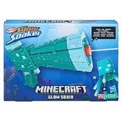 Ūdens pistole Nerf Super Soaker Minecraft Glow Squid cena un informācija | Ūdens, smilšu un pludmales rotaļlietas | 220.lv