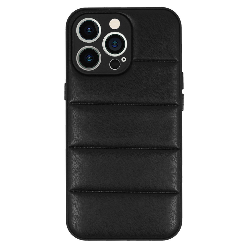 Vāciņš Leather 3D - Samsung Galaxy S21 FE D2, melns cena un informācija | Telefonu vāciņi, maciņi | 220.lv