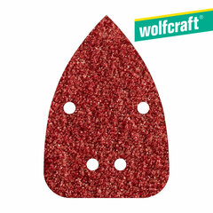 шкурка Wolfcraft 1757000 80 g (9,6 x 13,6 cm) цена и информация | Механические инструменты | 220.lv