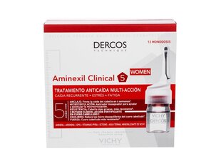 Dercos Aminexil Clinical 5 pret matu izkrišanu цена и информация | Распылите крем-спрей на волосы на расстоянии 20-25 см, расчешите их расческой. | 220.lv