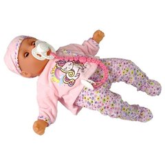 Lelle Baby Doll Sound Pink Pajama Unicorn cena un informācija | Rotaļlietas meitenēm | 220.lv