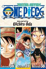 One Piece (Omnibus Edition), Vol. 12: Includes vols. 34, 35 & 36 Omnibus ed, 12 cena un informācija | Komiksi | 220.lv