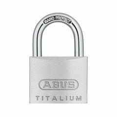 Piekaramā atslēga ar slēdzeni ABUS Titalium 64ti/25 Tērauds Alumīnijs normāls (2,5 cm) cena un informācija | Durvju slēdzenes | 220.lv