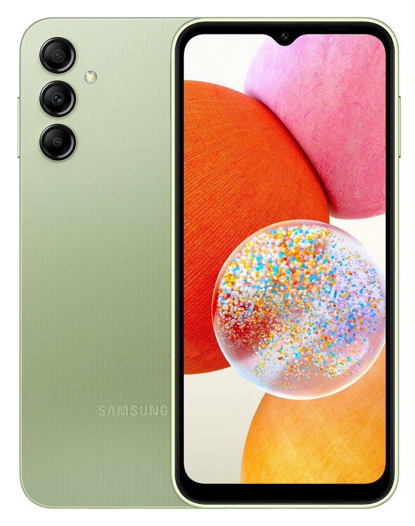 Samsung Galaxy A14 4G 4/128GB SM-A145RLGVEUE Light Green цена и информация | Mobilie telefoni | 220.lv