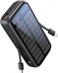 PROMATE SolarTank-20PDCi EcoLight™ Solar Power Bank 20000mAh / QC3.0 / PD20W / Lightning / microUSB цена и информация | Зарядные устройства Power bank | 220.lv