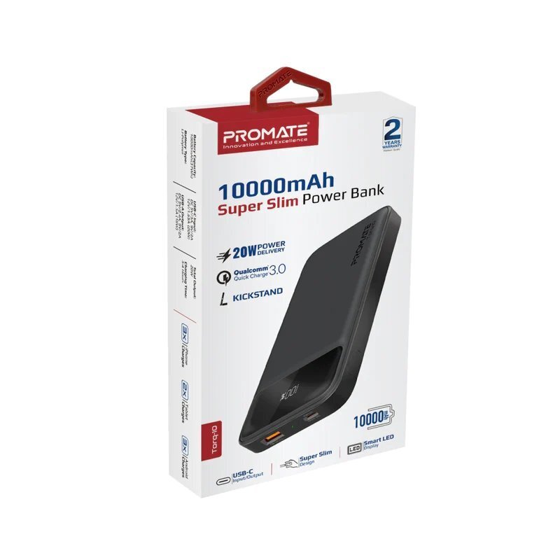 PROMATE Torq-10 Powerbanks 10000mAh / QC3.0 / PD20W cena un informācija | Lādētāji-akumulatori (Power bank) | 220.lv