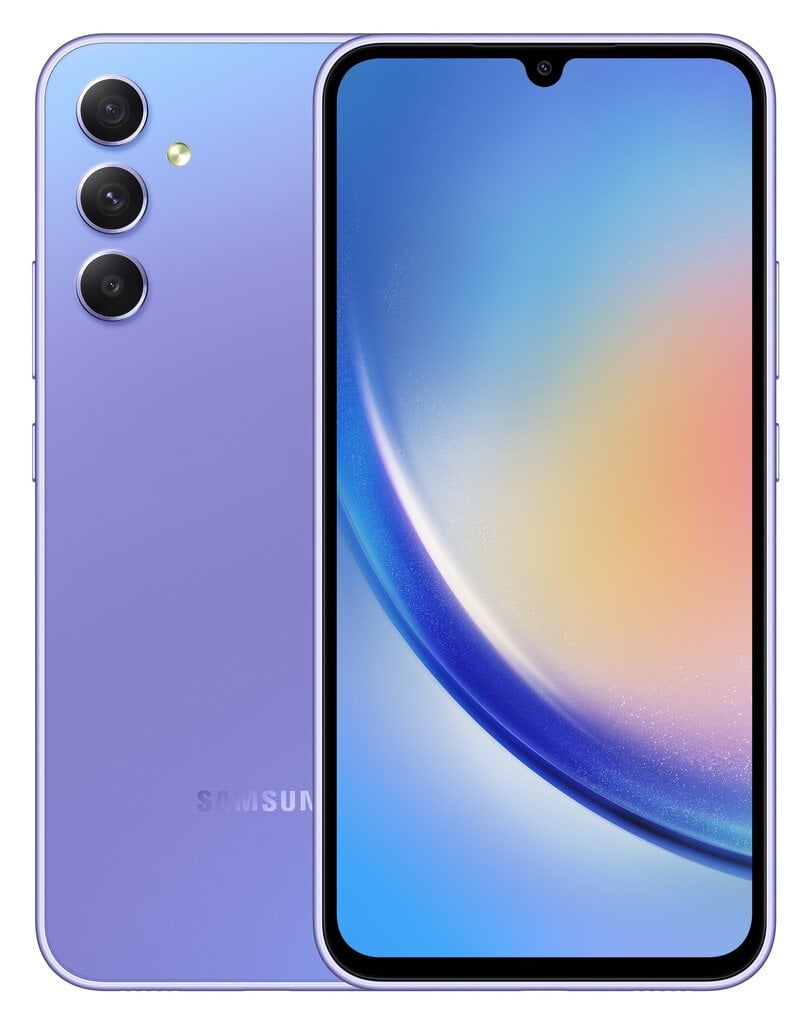 Samsung Galaxy A34 5G 6/128GB SM-A346BLVAEUE Light Violet цена и информация | Mobilie telefoni | 220.lv