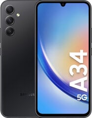 Samsung Galaxy A34 5G 8/256Gb Black цена и информация | Мобильные телефоны | 220.lv