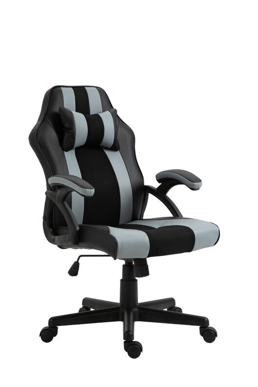 Spēļu krēsls Aston, melns/pelēks цена и информация | Biroja krēsli | 220.lv