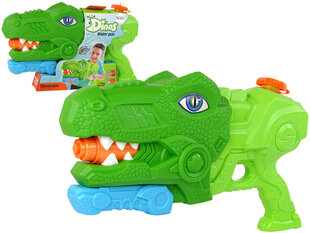 Водяной пистолет Lean Toys Dinosaur Tyrannosaurus, зеленый цена и информация | Игрушки для песка, воды, пляжа | 220.lv