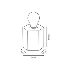 Galda lampa Hexar цена и информация | Настольные лампы | 220.lv