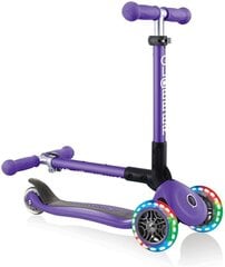 Trīsriteņu skrejritenis Globber Junior Foldable Fantasy Lights, 437-103, violets цена и информация | Самокаты | 220.lv