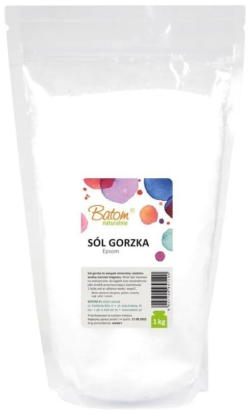 Epsom sāls 1kg bio5719 cena un informācija | Dušas želejas, eļļas | 220.lv