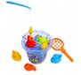 Rotaļu makšķerēšanas komplekts ar spaini un makšķeri 7624 cena un informācija | Ūdens, smilšu un pludmales rotaļlietas | 220.lv