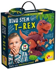 Komplekts Dinozaurs T-REX ar puzli цена и информация | Развивающие игрушки | 220.lv