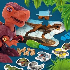 Komplekts Dinozaurs T-REX ar puzli цена и информация | Развивающие игрушки | 220.lv