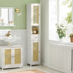 Шкаф для ванной комнаты SoBuy BZR70-W, белый цвет цена и информация | Шкафчики для ванной | 220.lv