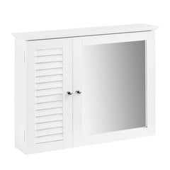 Шкаф для ванной SoBuy BZR55-W, белый цвет цена и информация | Шкафчики для ванной | 220.lv
