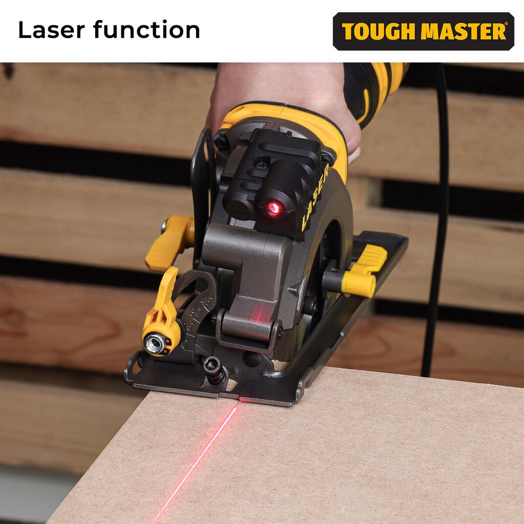 COMPACT LASER Ripzāģis, elektriskais ripzāģis, 705 W , 3500 aps./min UK BRAND TOUGH MASTER TM-MCS115 cena un informācija | Zāģi, ripzāģi | 220.lv