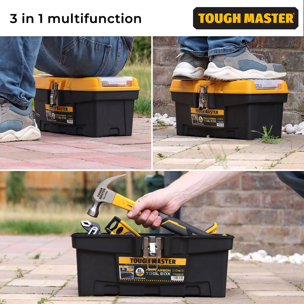 Instrumentu kaste 41 x 21 x 20cm . UK BRAND TOUGH MASTER UPT-4005 цена и информация | Instrumentu kastes | 220.lv