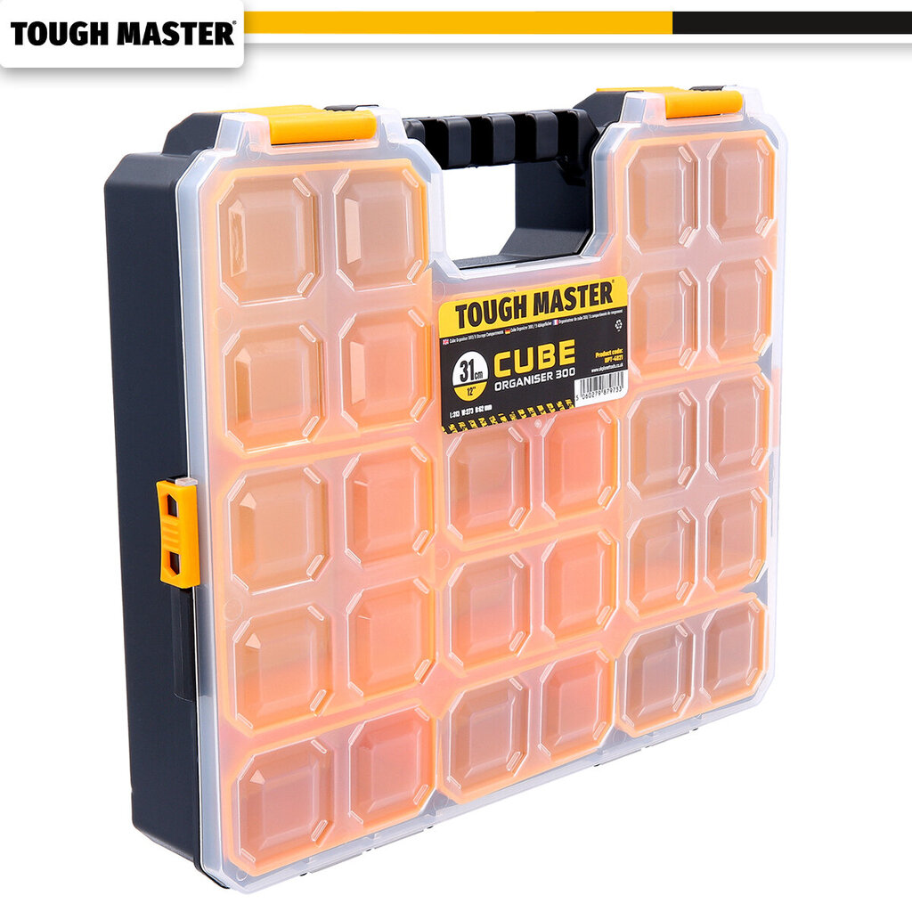 Instrumentu kaste, organizators 31 x 27 x 6,2 cm UK BRAND TOUGH MASTER UPT-4021 цена и информация | Instrumentu kastes | 220.lv