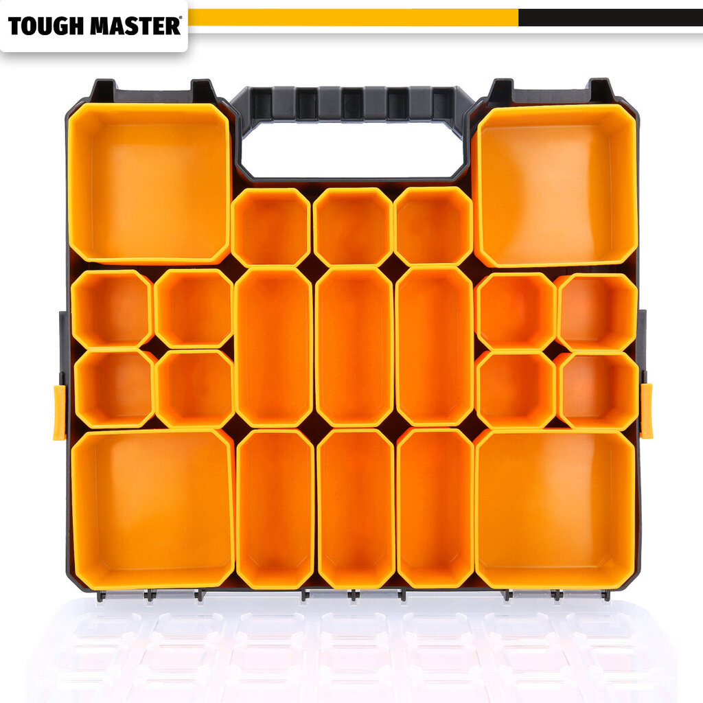 Instrumentu kaste, organizators 36 x 32 x 6,5 cm UK BRAND TOUGH MASTER UPT-4022 cena un informācija | Instrumentu kastes | 220.lv