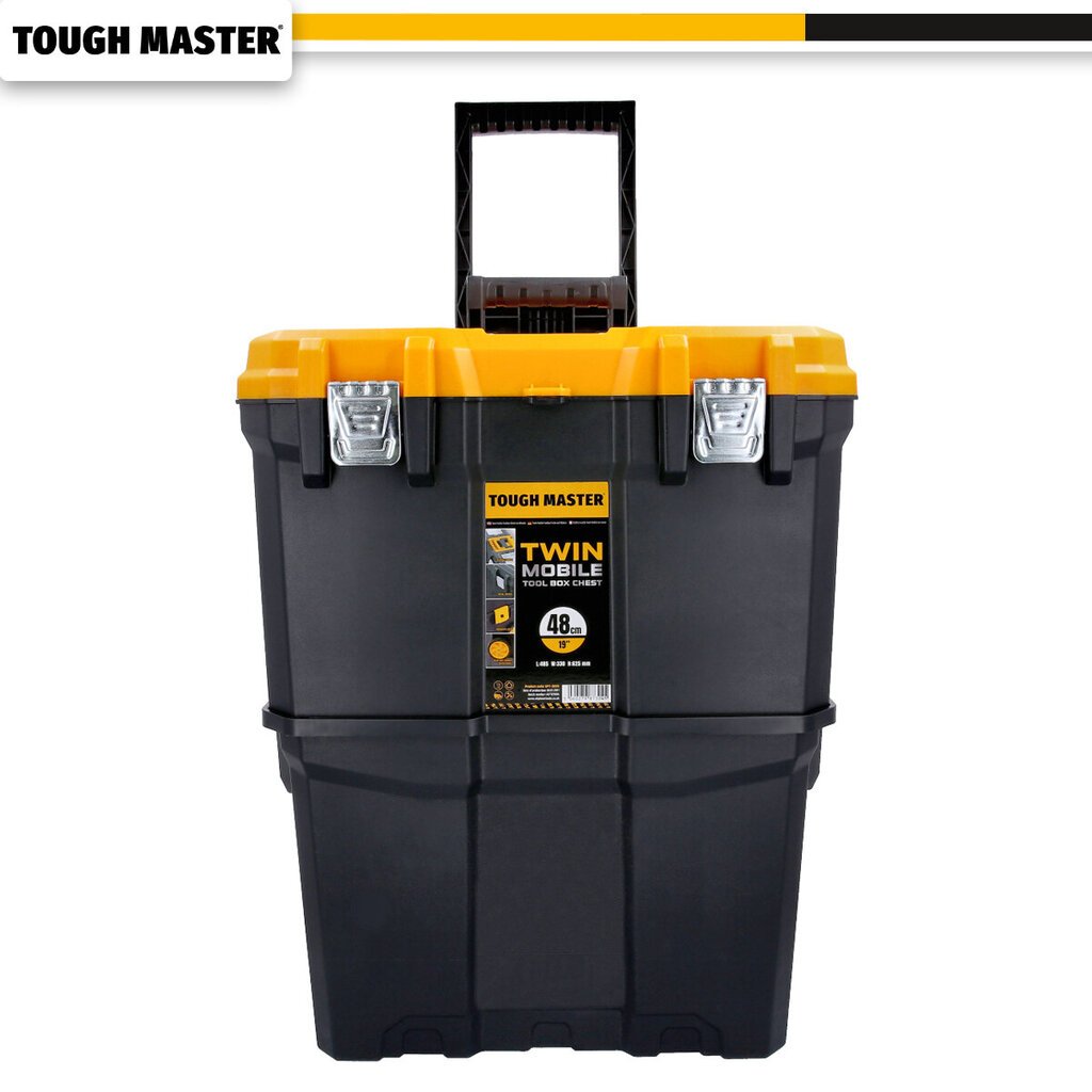 Instrumentu kaste uz riteņiem Tough Master UPT-5039, ‎64x51x35 cm cena un informācija | Instrumentu kastes | 220.lv