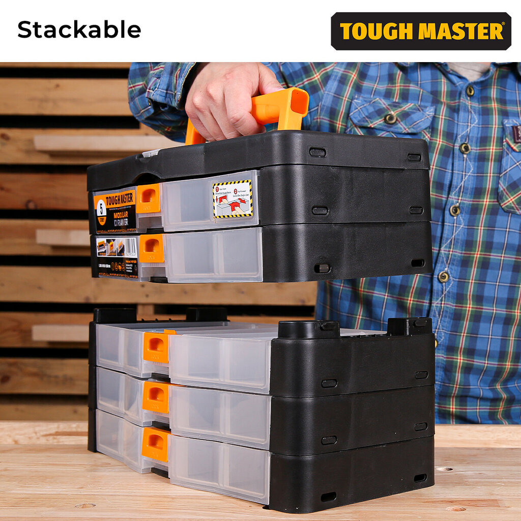 Instrumentu kaste, organizators 390 x 190 x 260 mm UK BRAND TOUGH MASTER TM-UPT-2071 цена и информация | Instrumentu kastes | 220.lv