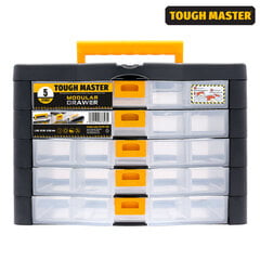 Instrumentu kaste, organizators 390 x 190 x 260 mm UK BRAND TOUGH MASTER TM-UPT-2071 cena un informācija | Instrumentu kastes | 220.lv