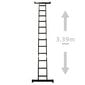 Multifunkcionālās kāpnes + platforma 340cm 3,4m UK BRAND TOUGH MASTER ML-103C cena un informācija | Saliekamās kāpnes, celtniecības sastatnes | 220.lv