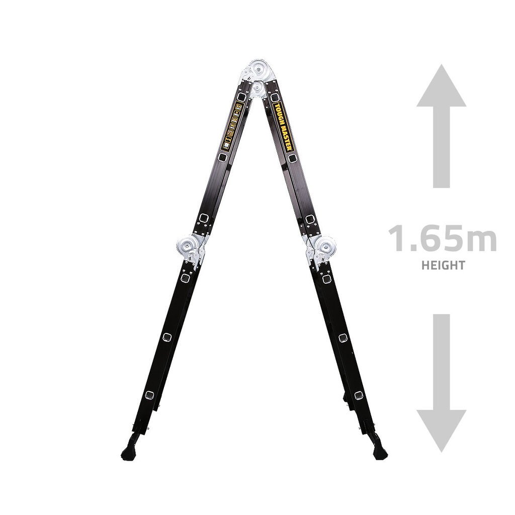 Multifunkcionālās kāpnes + platforma 340cm 3,4m UK BRAND TOUGH MASTER ML-103C цена и информация | Saliekamās kāpnes, celtniecības sastatnes | 220.lv