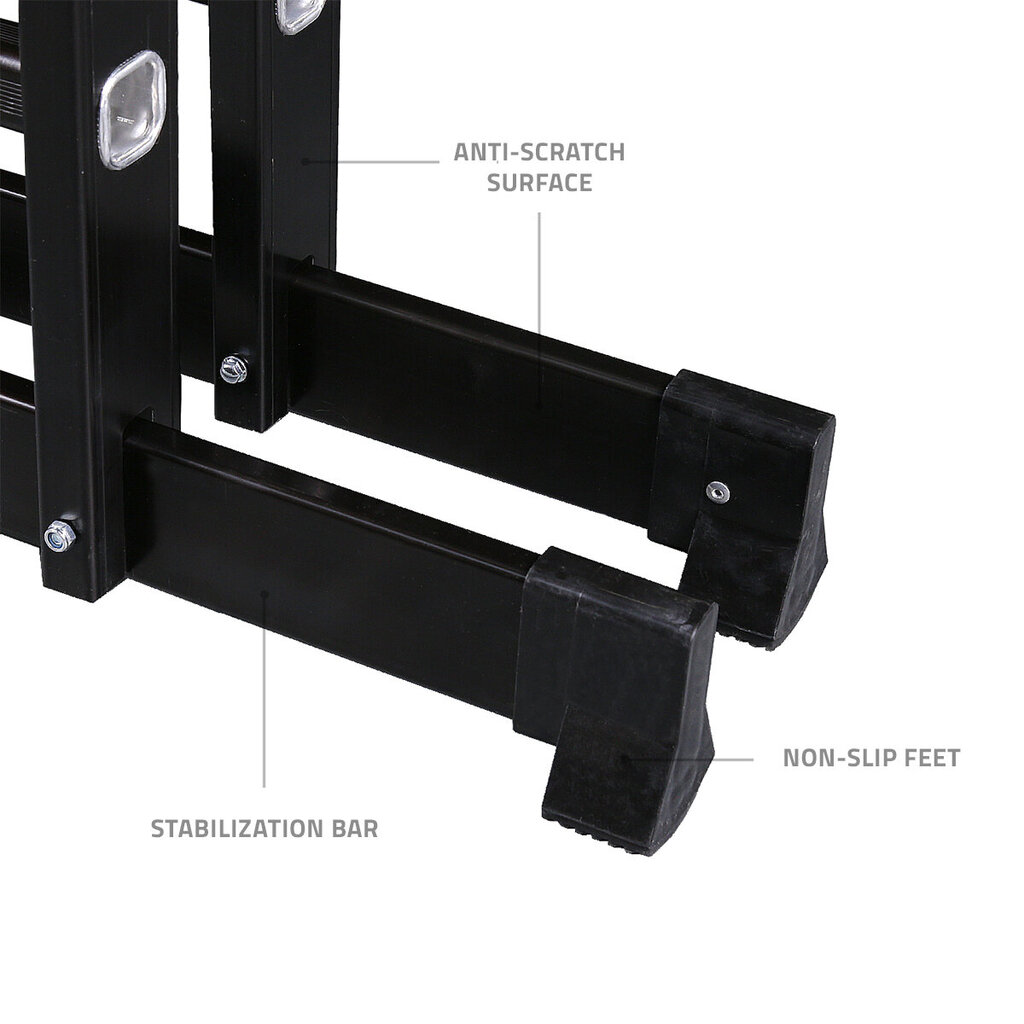 Multifunkcionālās kāpnes + platforma 340cm 3,4m UK BRAND TOUGH MASTER ML-103C цена и информация | Saliekamās kāpnes, celtniecības sastatnes | 220.lv