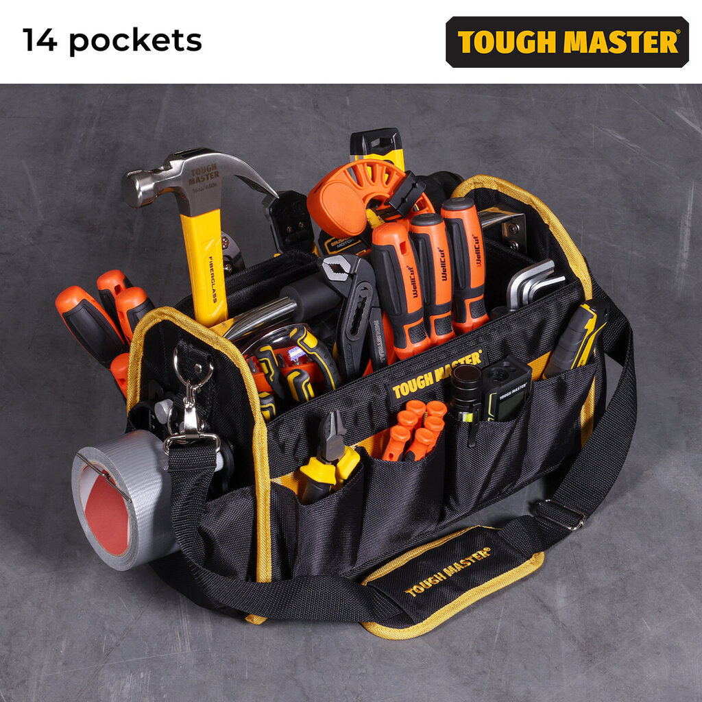 Instrumentu soma, kaste 41 x 17,5 x 26 cm UK BRAND TOUGH MASTER TM-TB0116 cena un informācija | Instrumentu kastes | 220.lv