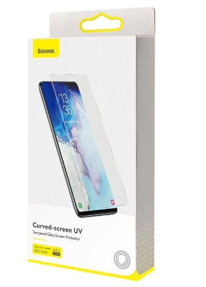 Samsung S20 Ultra aizsargstikls ar 3D lampu un līmi 2gab iepakojumā цена и информация | Ekrāna aizsargstikli | 220.lv