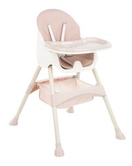 Стульчик для кормления Kikkaboo Brie 2in1, pink цена и информация | Стульчики для кормления | 220.lv