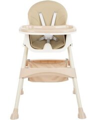 Стульчик для кормления Kikkaboo Brie 2in1, beige цена и информация | Стульчики для кормления | 220.lv