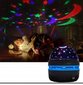 Mini burvju led bumbas nakts gaisma - gaismas projektors, melns цена и информация | Lampas bērnu istabai | 220.lv