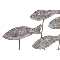 Dekoratīvās figūriņas DKD Home Decor Dabisks Brūns Balts Dzelzs Mango koks Jūrnieks Zivs (65 x 9 x 31 cm) cena un informācija | Interjera priekšmeti | 220.lv