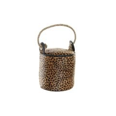 Durvju aizdare DKD Home Decor Leoparda Āda (19 x 19 x 19 cm) cena un informācija | Interjera priekšmeti | 220.lv