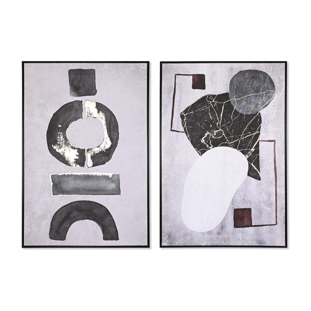 Glezna DKD Home Decor Abstrakts Moderns (83 x 4,5 x 122,5 cm) (83 x 4,5 x 123 cm) (2 gb.) цена и информация | Gleznas | 220.lv
