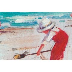 Glezna DKD Home Decor Pludmale Zēni (50 x 2,5 x 70 cm) (2 gb.) cena un informācija | Gleznas | 220.lv