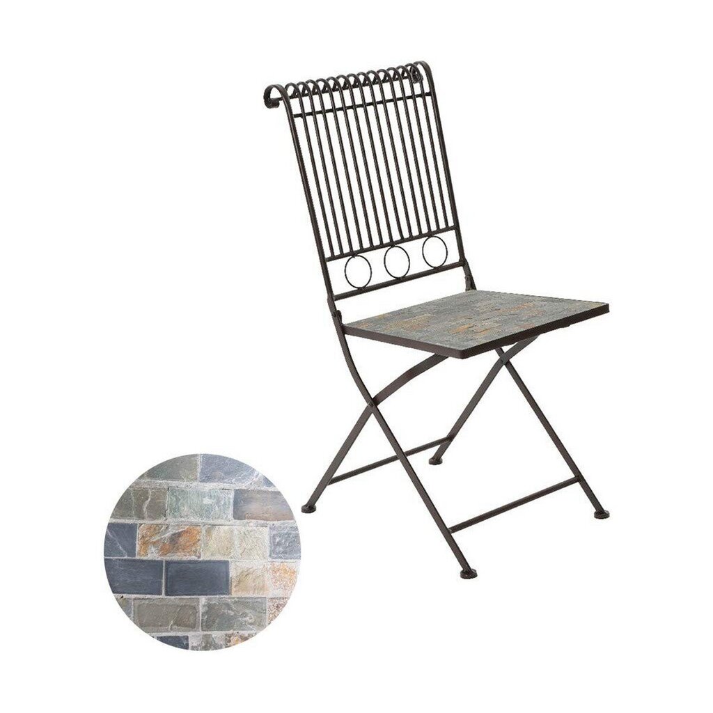 Saliekamais Krēsls Kaemingk Stuttgart Brūns (39 x 39 x 9 cm) cena un informācija | Dārza krēsli | 220.lv